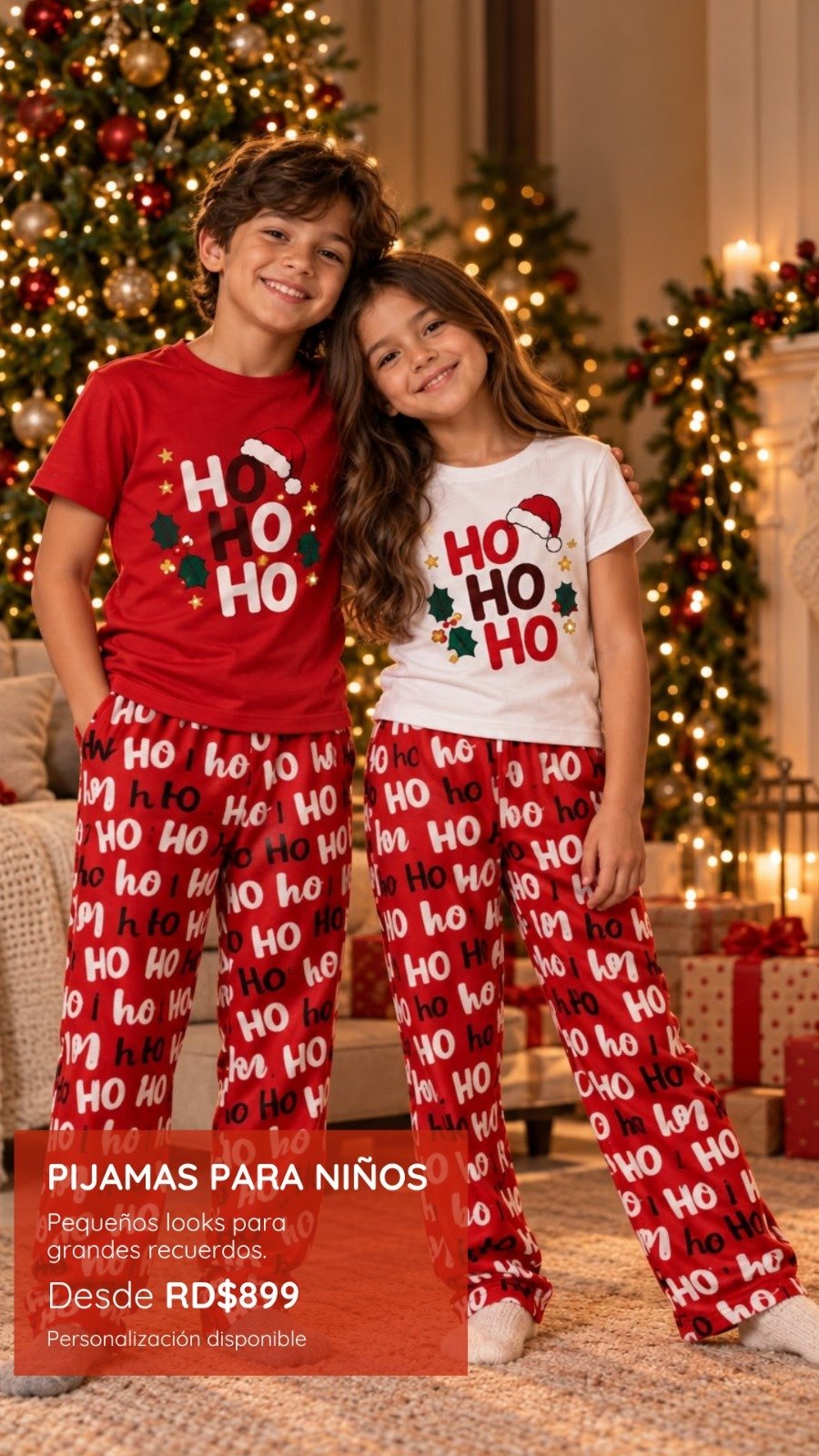 PIJAMA PANTALON + TSHERT - Pijamas de Navidad 2026