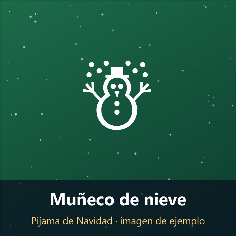 Muñeco de nieve - Pijamas de Navidad 2026